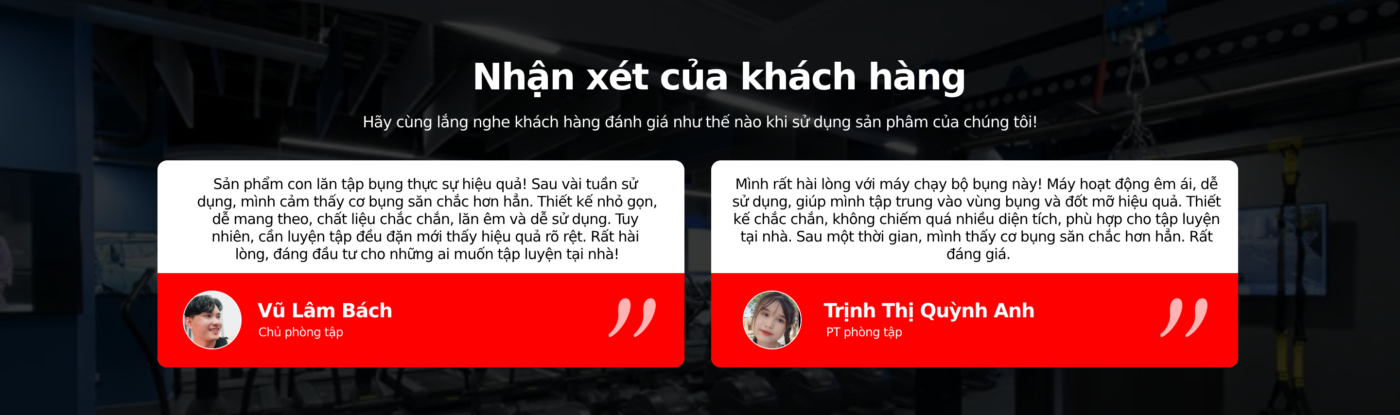 Banner đánh giá khách hàng